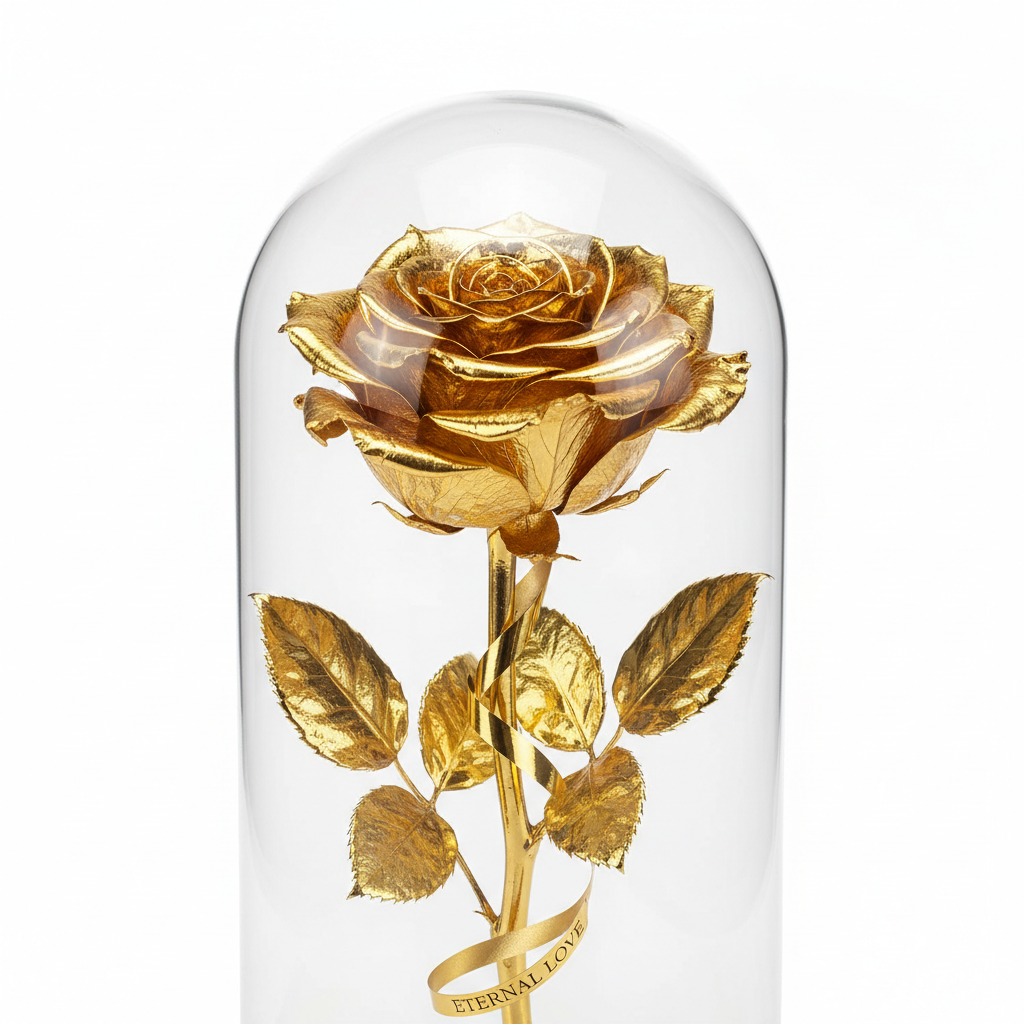 24K Gold Dipped Real Rose - Luxury Gift